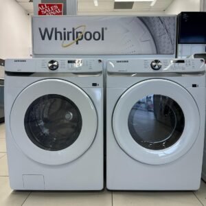 Open Box – Scratch & Dent Samsung Washer & Dryer Set WF45T6000AW/DVE45T6005W